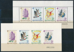 ** 1964 Bélyegnap - Monográfia Blokkpár, A Fogazott Blokk 3,5 Mm Magas Sorszámmal (14.000) - Other & Unclassified