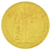 1910KB 10K Au "Ferenc József" Körmöcbánya (3,38g/0.900) T:XF Hungary 1910KB 10 Korona Au "Franz Joseph I" Kremnitz (3,38 - Unclassified