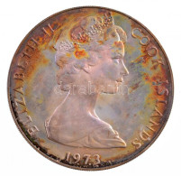 Delcampe - Cook-szigetek 1973. 2$ Ag "II. Erzsébet Megkoronázásának 20. évfordulója" Emlékérme Eredeti Díszdobozban T:PP Ujjlenyoma - Unclassified