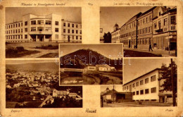 ** T3 Huszt, Chust, Khust; Alispáni és Főszolgabírói Hivatal, Járásbíróság és Pénzügyigazgatóság, Látkép, Vár, Posta. Tá - Unclassified