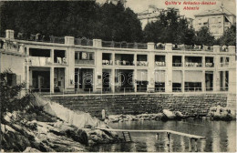 T2/T3 1907 Abbazia, Opatija; Quitta's Arkaden Seebad / Strand A Tengerparton / Sea Beach (EK) - Unclassified