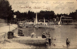 T2/T3 1926 Mali Losinj, Lussinpiccolo; Cigale / Beach, Bathers (EK) - Unclassified