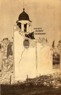 * T2/T3 Gorna Oryahovitsa, Earthquake On June 1, 1913. St. George's Church In Ruins. Photo (glue Marks) - Unclassified
