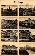 T2/T3 1941 Elblag, Eibing; Friedr.-Wilh.-Platz M. Rathaus, Dampfer-Anlegeplatz, Balkbrunnen U. Postamt, Jugendherberge U - Unclassified