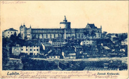 T2/T3 1915 Lublin, Zamek Królewski / Castle + "M. K. 4. Honvéd Tábori ágyús Ezred 1. ágyús Lövőszeres Osztag" (EK) - Unclassified