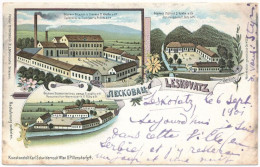 Delcampe - * T2/T3 1901 Leskovac, Leskovatz; Spinnerei U. Tuchfabrik P. Ilits & Co., Schnurfabrik P. Ilits & Co. Posamentier-Warenf - Unclassified