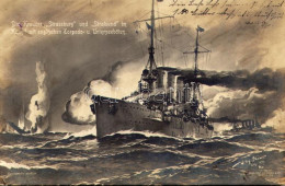 T2/T3 1915 Die Kreuzer "Strassburg" Und Stralsund" Im Kampf Mit Englischen Torpedo- U. Unterseebooten. Kasierliche Marin - Unclassified