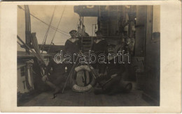 * T2 1915 SMS TRABANT Az Osztrák-Magyar Monarchia Trabant-osztályú Torpedóhajó (őrhajója) Matrózai A Fedélzeten / K.u.K. - Unclassified