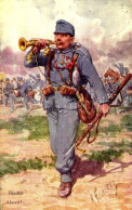 T2/T3 1915 Riadó! / Alarm! / WWI Austro-Hungarian K.u.K. Military Art Postcard, Alarm. B.K.W.I. 259-76. S: K. Feiertag ( - Unclassified