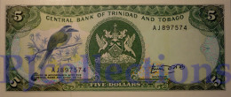TRINIDAD & TOBAGO 5 DOLLARS 1985 PICK 37a UNC - Trinité & Tobago