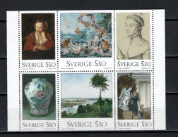 Delcampe - Sweden 1992 Paintings Rembrandt, Boucher, Dürer, Etc., National Museum Booklet Pane MNH - Rembrandt
