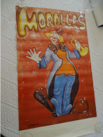 Delcampe - Affiche Ancienne Cirque Moralles (clown),  Vintage ; Ref 3228 - Affiches