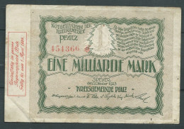 Billet  Speyer - Kreisgemeinde Pfalz - 1 Milliard Mark)  Laura 5814 - Collections