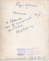 Autographe Du Peintre Roger Worms Pour Son Modèle Rolande Garciat 1947,tableau La Danseuse Musée D'Albi - Schilders & Beeldhouwers