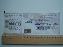 Ticket Entrée PARIS BERCY - LES VIEILLES CANAILLES - JOHNNY HALLYDAY - 07 NOVEMBRE 2014 - Concert Tickets