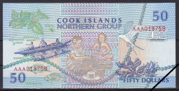 Cook Islands, 50 Dollars, 1992, Grade UNC - Cook Islands