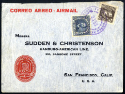 Cover 1936, Zwei Bedarfs Flugpostbriefe Mit Eingedrucktem Emblem Der Olympischen Spiele In Spanischer Sprache, Selten - El Salvador