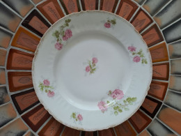Plat Rond 32 Cm Porcelaine Limoges Art Nouveau.  Estampillé. - Schalen Und Tabletts