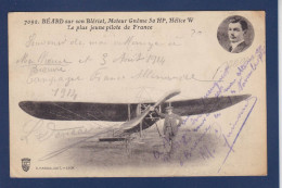 CPA Autographe > Signature Aviateur Aviation Béard écrite Par Lui Même + Autres Signatures De Pilotes Deneau Etc - Aviators & Astronauts