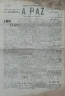 Famalicão - Jornal A Paz, Nº 338, 06-03-1926 - Imprensa. Braga. Portugal. - Algemene Informatie