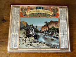 Almanach Des Postes & Télégraphes * Grand Calendrier Illustré 1910 * L'oued * Calendar * Ethno éthnique Ethnic - Big : 1901-20