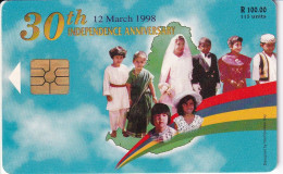 TARJETA DE MAURICIO DE 30 INDEPENDENCE ANNIVERSARY - Mauritius