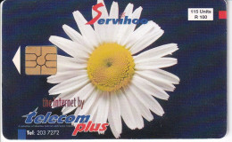 TARJETA DE MAURICIO DE SERVIHOO (FLOR-FLOWER) (MAURITIUS) - Mauritius