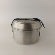 Vintage Soviet Camping Set Aluminum Cookware Pots Pan And Handle #5624 - Casseroles