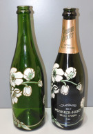 - 2 BOUTEILLES CHAMPAGNE PERRIER JOUET BELLE EPOQUE VIDES COLLECTION Déco   E - Champán & Cava