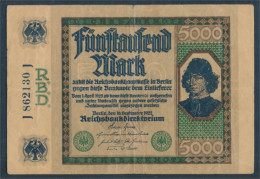 Deutsches Reich Rosenbg: 76 Gebraucht (III) 1922 5.000 Mark (10448063 - 5000 Mark