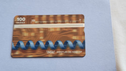 ICELAND-(ICE-D-18-726L)-BLUE CORD-(23)-(100units)-(726L06841)-(Tirage-15.000)-mint Card - Iceland