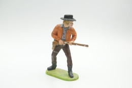 Elastolin, Lineol Hauser, Cowboy, H=70mm, Plastic - Vintage Toy Soldier - Small Figures