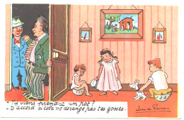 Delcampe - Illustrateur : Jean De Preissac : Humour : Homme Alcoolique - Enfants : Tu Viens Prendre Un Pot ? ..... : J. P. : Alcool - Preissac