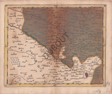 Fr, Picardie: Dourlens/Doullens - Carte Ancienne -  Kopergravure 18e Eeuw,  Coloris Ancien (J321) - Historical Documents