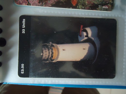 ISLE  OF MAN  USED CARDS  LIGHTHOUSES - Lighthouses