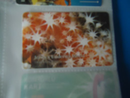 Delcampe - JERSEY USED CARDS MARINE LIFE FLOWERS - Fische