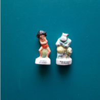 FÈVE . LOT DE 2 FÈVES . DISNEY . " MONSTRES & CIE . BOB ET SULLI " & " MOWGLI " - Réf. N°158G - - Disney