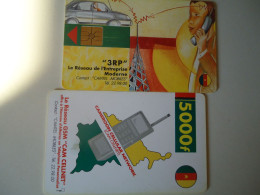 CAMEROON  USED CARDS  MOBILE PAINTING 5000F - Camerún