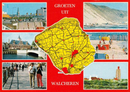Delcampe - 1 Map Of Netherland * 1 Landkarte Mit Der Halbinsel Walcheren * - Landkarten