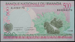 Rwanda - 500 Francs - 1998 - PICK 26b - NEUF - Rwanda