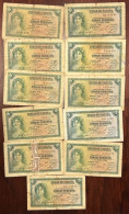 CRBS1739 LOTE 11 BILLETES ESPAÑA 5 PESETAS 1935 USADOS - Altri & Non Classificati