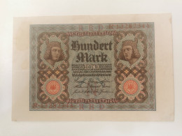 Allemagne, 10 Mark 1920. Série R - 100 Mark