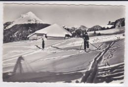 Delcampe - Les Paccots Sur Châtel-St-Denis En Hiver,  Skieurs. Carte-photo - Châtel-Saint-Denis