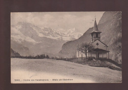 CPA - Suisse - Kirche Von Kandergrund - Altels Und Balmhorn - Circulée - Kandergrund