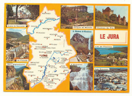 Delcampe - 39 Carte Géographique Du Jura - Ed Cellard - Landkarten