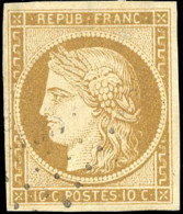 Obl. 1a -  10c. Bistre-brun. Obl. Très Légère. SUP. - 1849-1850 Ceres