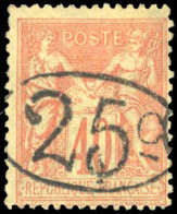 Delcampe - * 27 -  25c. S/40c. Rouge-orange. TB. - Other & Unclassified