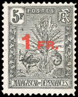 Delcampe - * 124 -  1F. S/5F. Noir. SUP. - Other & Unclassified