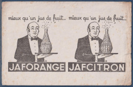 Buvard Jaforange Ou Jafcitron, Mieux Qu'un Jus De Fruit - Limonadas - Refrescos