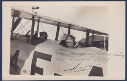 CPA Autographe Signature De Alphonse Poirée Sur Caudron C-60 Aviateur Aviation Carte Photo - Aviators & Astronauts